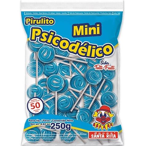 Pirulito Mini Psicod Lico Azul G Santa Rita Submarino