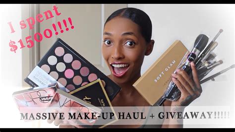 Massive Makeup Haul Giveaway Closed Missmorganjj Youtube