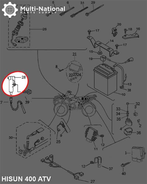 Ignition Coil Hisun Odes 400cc 500cc 700cc 800cc 1000cc ATV UTV