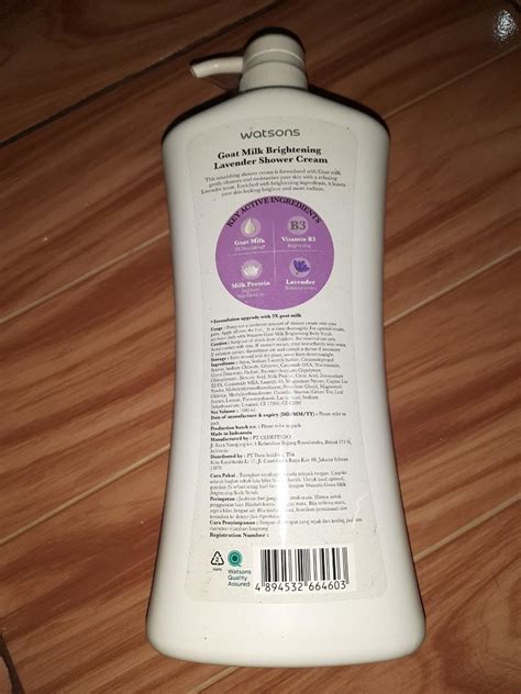 Watsons Goat Milk Lavender 1liter Body Wash Kesehatan Kecantikan