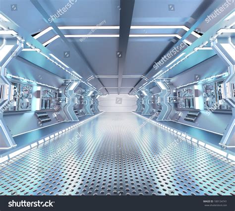 Futuristic Spaceship Interior