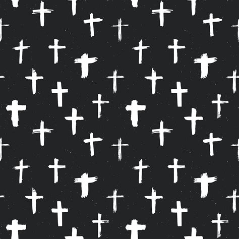 Christian Cross Pattern Background