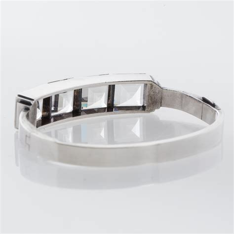 Armring Wiwen Nilsson Lund Sterlingsilver Med Bergkristaller