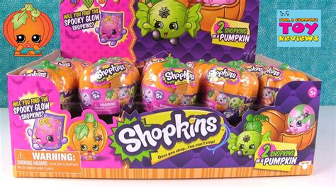 Shopkins Halloween Surprise Pumpkins 2 Pack Glow In The Dark