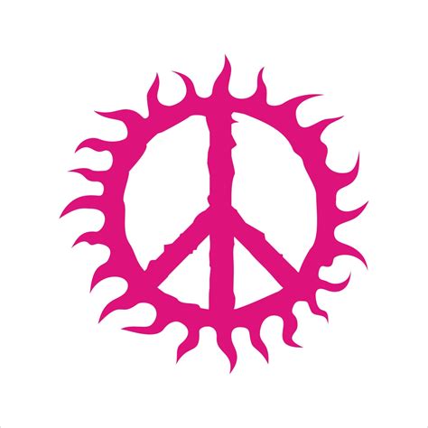 Peace Symbol Vinyl Wall Decal Car Window Home Art Sticker 60s Hippies