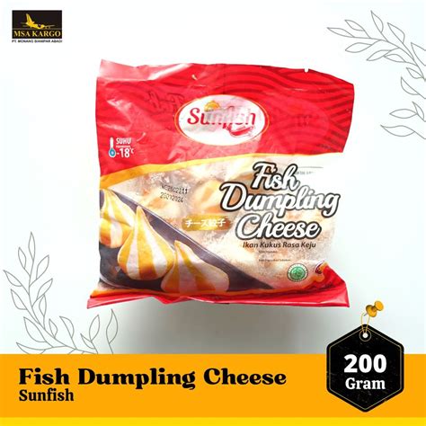 Jual SUNFISH FISH DUMPLING CHEESE 200 GRAM DUMPLING KEJU FROZEN