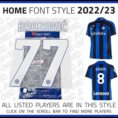 202223 Inter Milan Home Kits Admc Llc