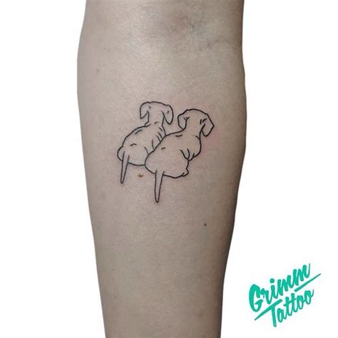 small tattoo. dog tattoo. outline tattoo. minimal tattoo. simle tattoo ...