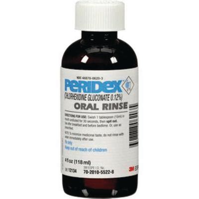 Peridex Chlorhexidine Gluconate Oral Rinse Oz Bottle