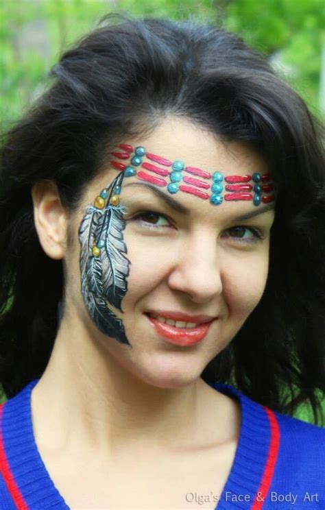 Face Paint Native American Headband By Olga Meleca Face Paint Pinterest Native Americans