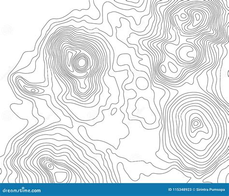 Contour Map Mountain