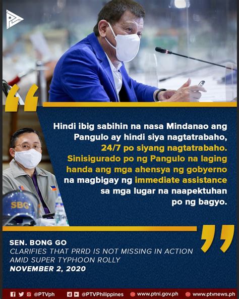 PTVph on Twitter 𝐓𝐈𝐍𝐆𝐍𝐀𝐍 Senator Bong Go nilinaw na sinisigurado ng