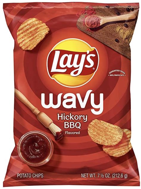 Lay's Wavy Potato Chips Hickory BBQ