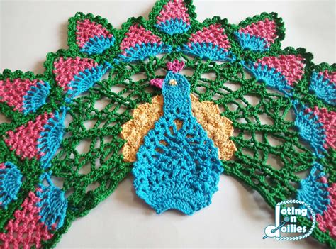 Doting On Doilies Peacock Doily