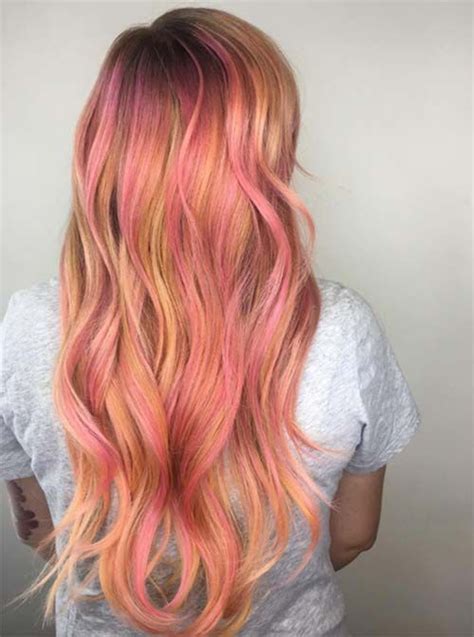 67 Pretty Peach Hair Color Ideas To Embrace Peach Hair Peach Hair Colors Brown Hair With