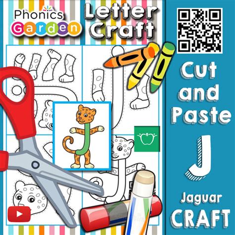 Jj | Letter Craft | jaguar | Lowercase j | 5 Pages | Phonics Garden