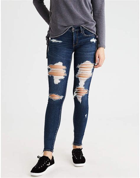 American Eagle Ae Denim X Jegging Cute Ripped Jeans Ripped Jeans