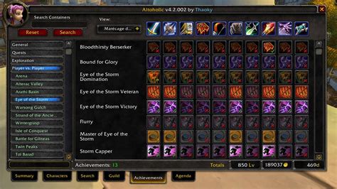 Altoholic - Screenshots - World of Warcraft Addons - CurseForge