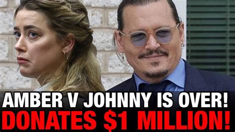 He Won Johnny Vs Amber Is Over Depp Donates Heards 1 Million To