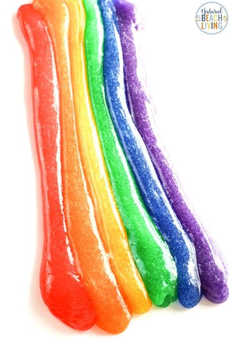 Rainbow Slime Recipe - The Best Rainbow Slime Ever - Natural Beach Living