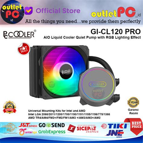 Promo Pccooler Aio Cpu Cooler Gi Cl Pro Mm Pc Cooler Gi Cl