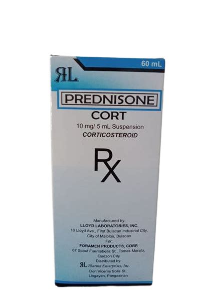 Cort Prednisone Mg Ml Suspension Ml Price In The Philippines