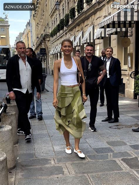 Zendaya Sexy Shows Off Her Hot Pokes In Paris AZNude
