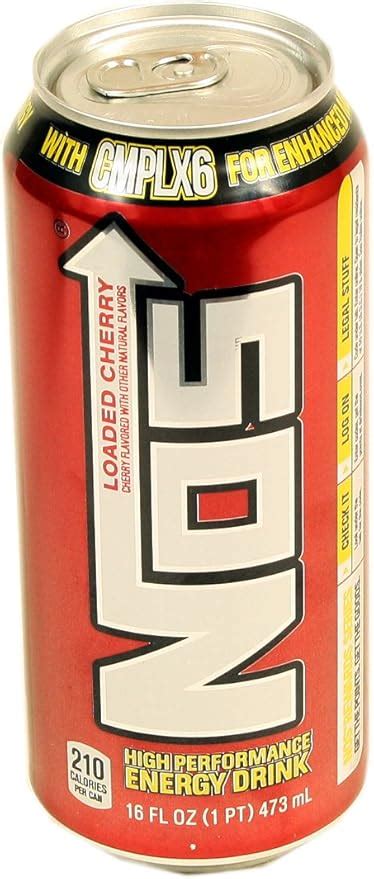 amazoncom nos loaded energy drink cherry  fl oz pack