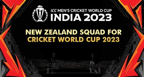 New Zealand Cricket World Cup 2023