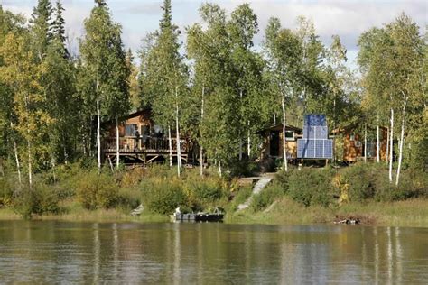 Free picture: lake, cabins