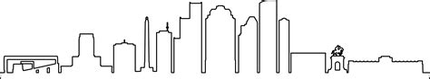 Houston Skyline Outline