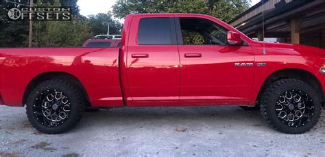 2010 Dodge Ram 1500 With 20x12 44 Hardrock Gunner H705 And 33 12 5R20