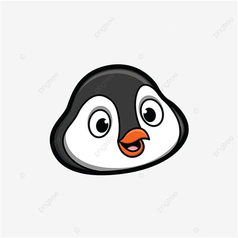 Penguins Cute Vector Hd Images Cute Penguin Face Illustration Penguin