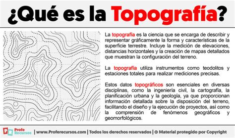 Qué es la Topografía Definición de Topografia