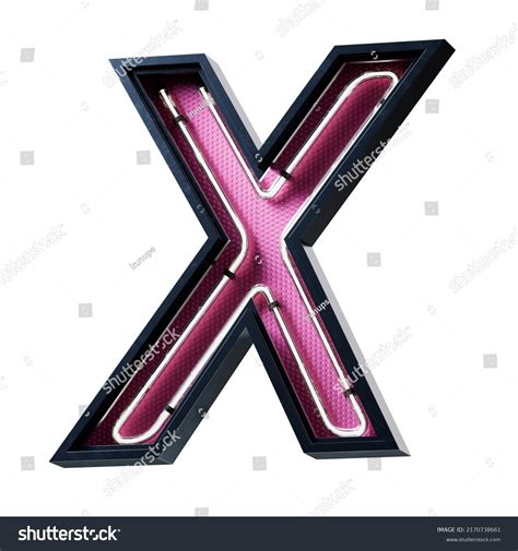 3d Illustration White Neon Light Alphabet Stock Illustration 2170738661 Shutterstock