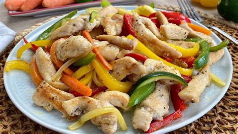 Salteado De Pollo Con Verduras F Cil R Pido Y Delicioso Youtube