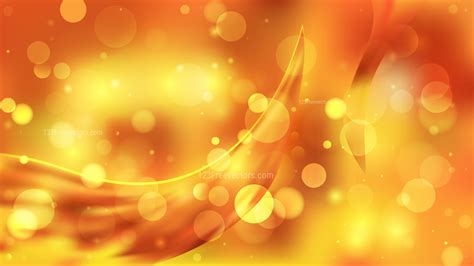 Abstract Orange And Yellow Bokeh Background Vector