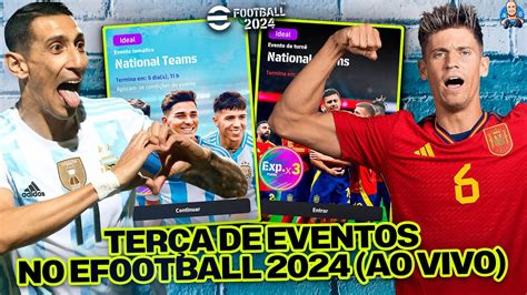 eFootball 2024 TERÇA de EVENTOS alguns PACKS AO VIVO YouTube