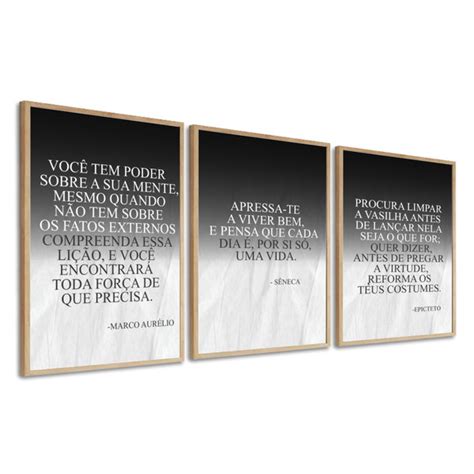 3 Quadros Decorativos Frases Motivacional Motivação Molduras