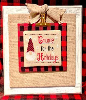 Cross Stitch Corner Pickle Barrel Designs Gnome For The Holidays