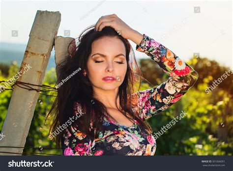 Sexy Beautiful Attractive Brunette Woman Slim Shutterstock