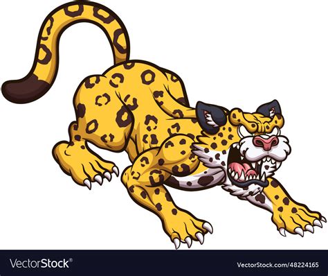 Cartoon Jaguar Royalty Free Vector Image Vectorstock