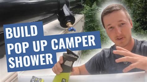 How To Build A Camper Roof Rack Shower Youtube