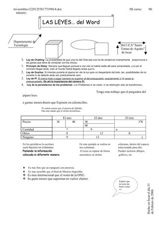 Las Leyes Del Word PDF