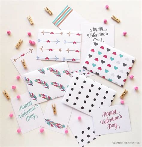 Printable Valentine Mini Envelopes and Cards | Skip To My Lou ...