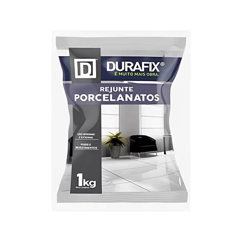 Rejunte Porcelanato Grafite 1kg Durafix Apotiguar