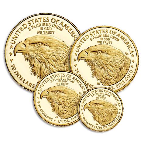 2023-W 4-Coin Proof Gold American Eagle Sets (Box + CoA) - Silver.com™