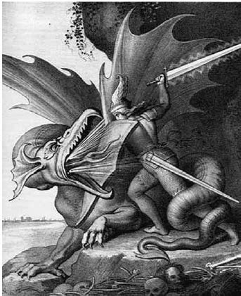 Siegfried Struggling With The Dragon From Madeley DF The Heroic Life