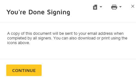 How do I download and print a document that I received?