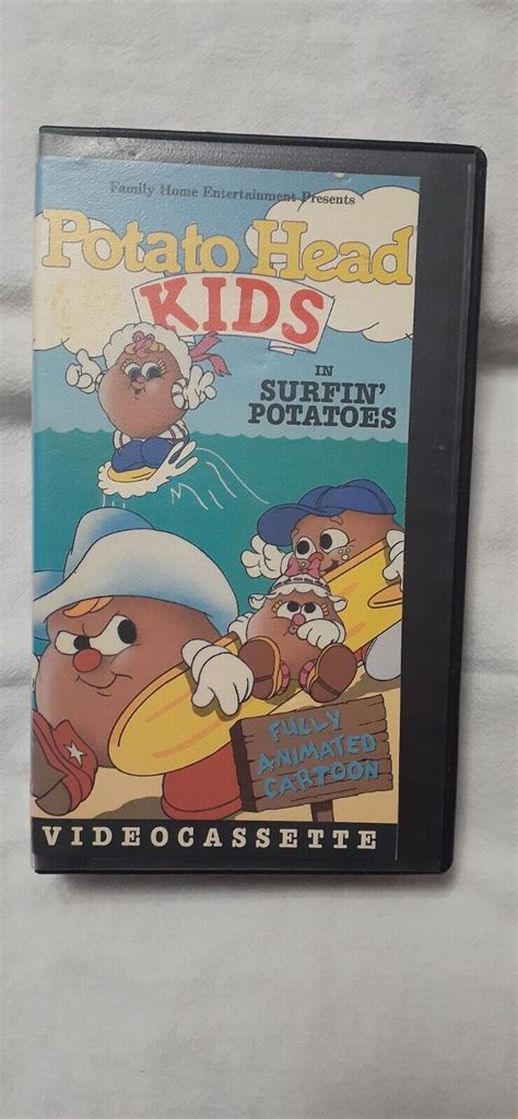 Potato Head Kids Vhs 1987 Surfin Potatoes Tested Works Vintage